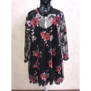 Eloquii Floral Sequin Dress